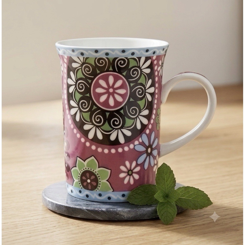 2009 VERA BRADLEY Cupcakes Pink 10 oz Mug Barnes & Noble Exclusive - RETIRED